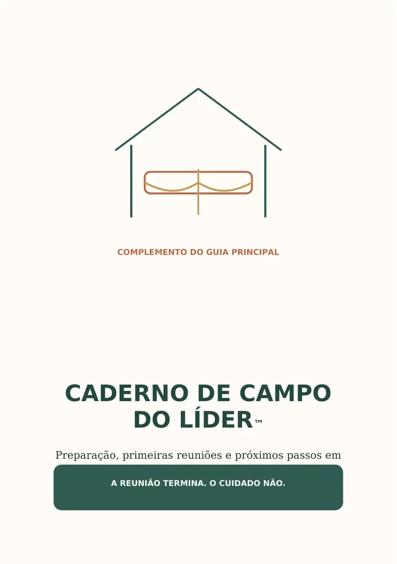 Capa real do Caderno de Campo do Líder